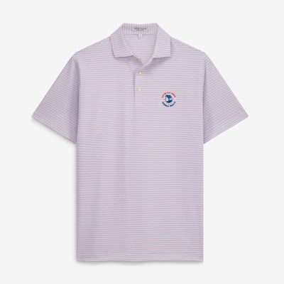 Men's 2027 U.S. Open Peter Millar  White Stripe Performance Jersey Polo