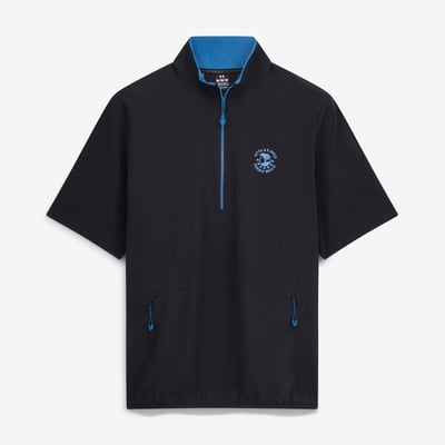 Men's 2027 U.S. Open Under Armour  Black Pebble Beach Voyager 2.0 Quarter-Zip Short Sleeve UA Storm Windshirt