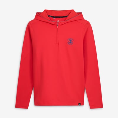 Men's 2027 U.S. Open Under Armour  Red Pebble Beach Drive Quarter-Zip UA STORM Hoodie