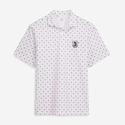 Men's 2027 U.S. Open Under Armour  White Pebble Beach Drive Chill Anchor Grid Iso-Chill Polo
