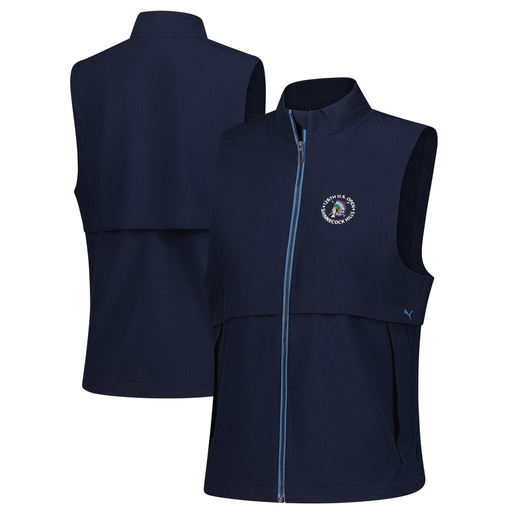 Women's 2026 U.S. Open Puma Navy Ripguard Full-Zip CLOUDSPUN Vest