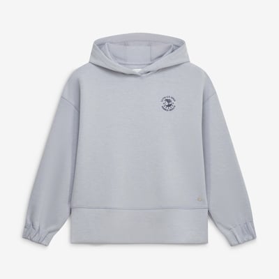 Women's 2027 U.S. Open Peter Millar Gray Flora Knit Melange Tri-Blend Hoodie