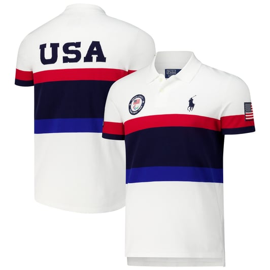 Team USA Paris 2024 Summer Paralympics Polo Ralph Lauren Closing Ceremony Polo - White