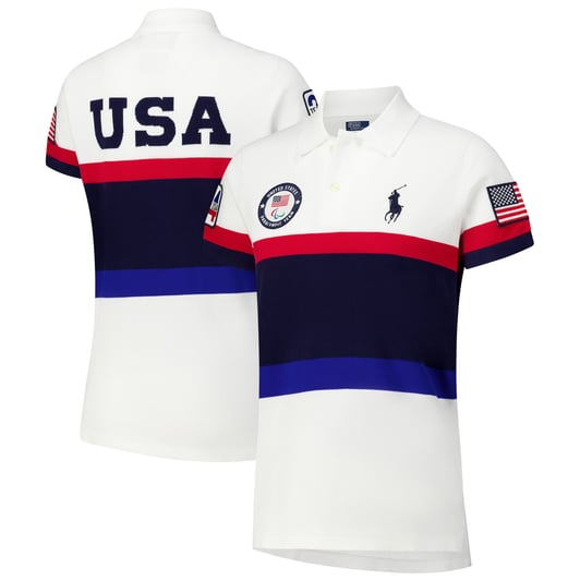 Team USA Paris 2024 Summer Paralympics Polo Ralph Lauren Women's Closing Ceremony Polo - White