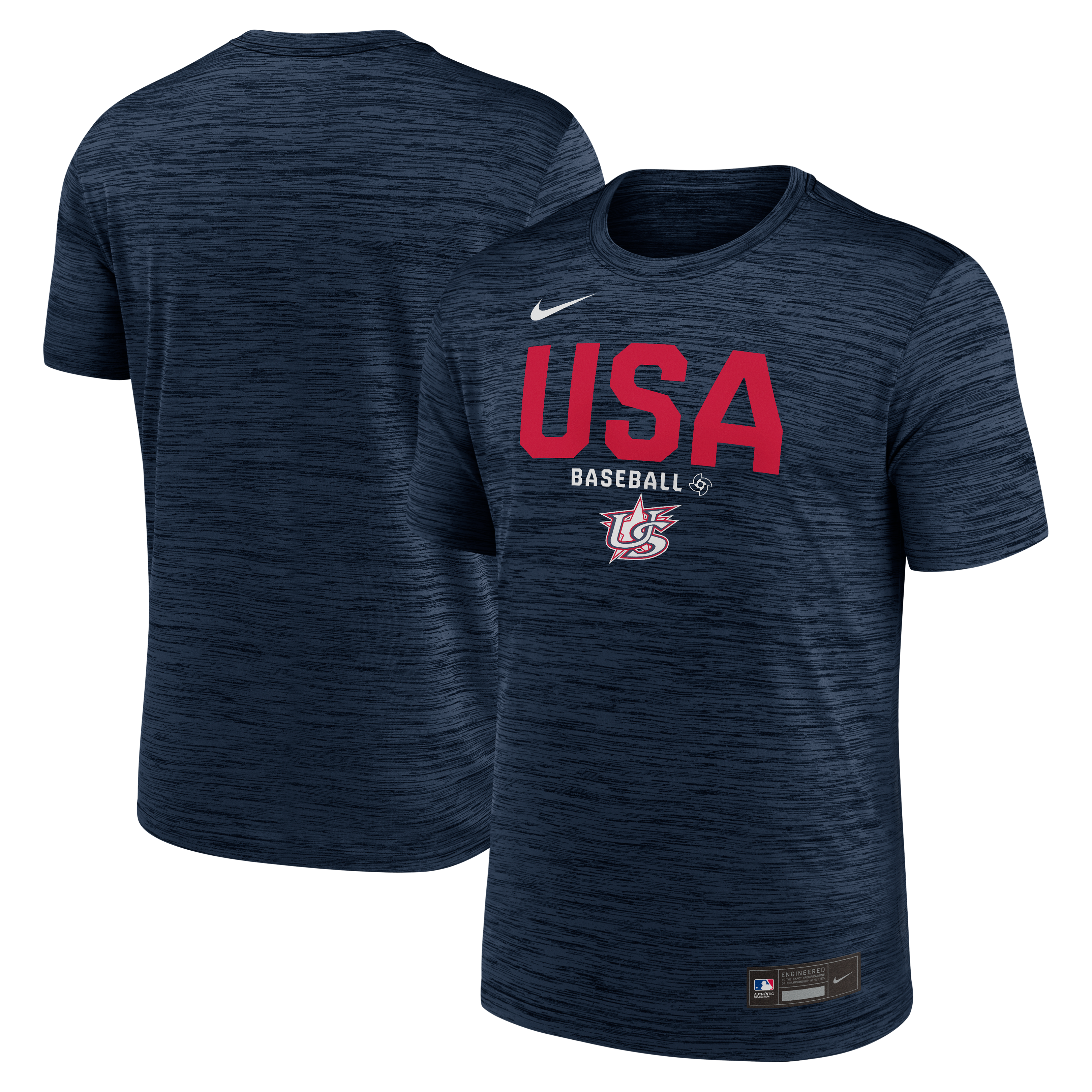 Usa Baseball Men's USA Baseball Nike Navy 2026 World Baseball Classic Velocity Dri ...