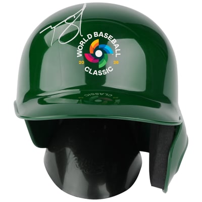 Tarik Skubal USA Baseball Autographed Fanatics Authentic 2026 World Baseball Classic Logo Mini Batting Helmet