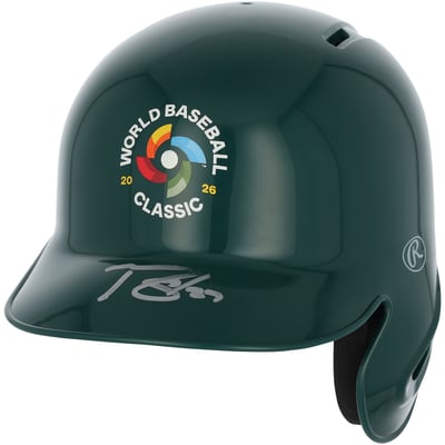 Tarik Skubal USA Baseball Autographed Fanatics Authentic 2026 World Baseball Classic Logo Mini Batting Helmet