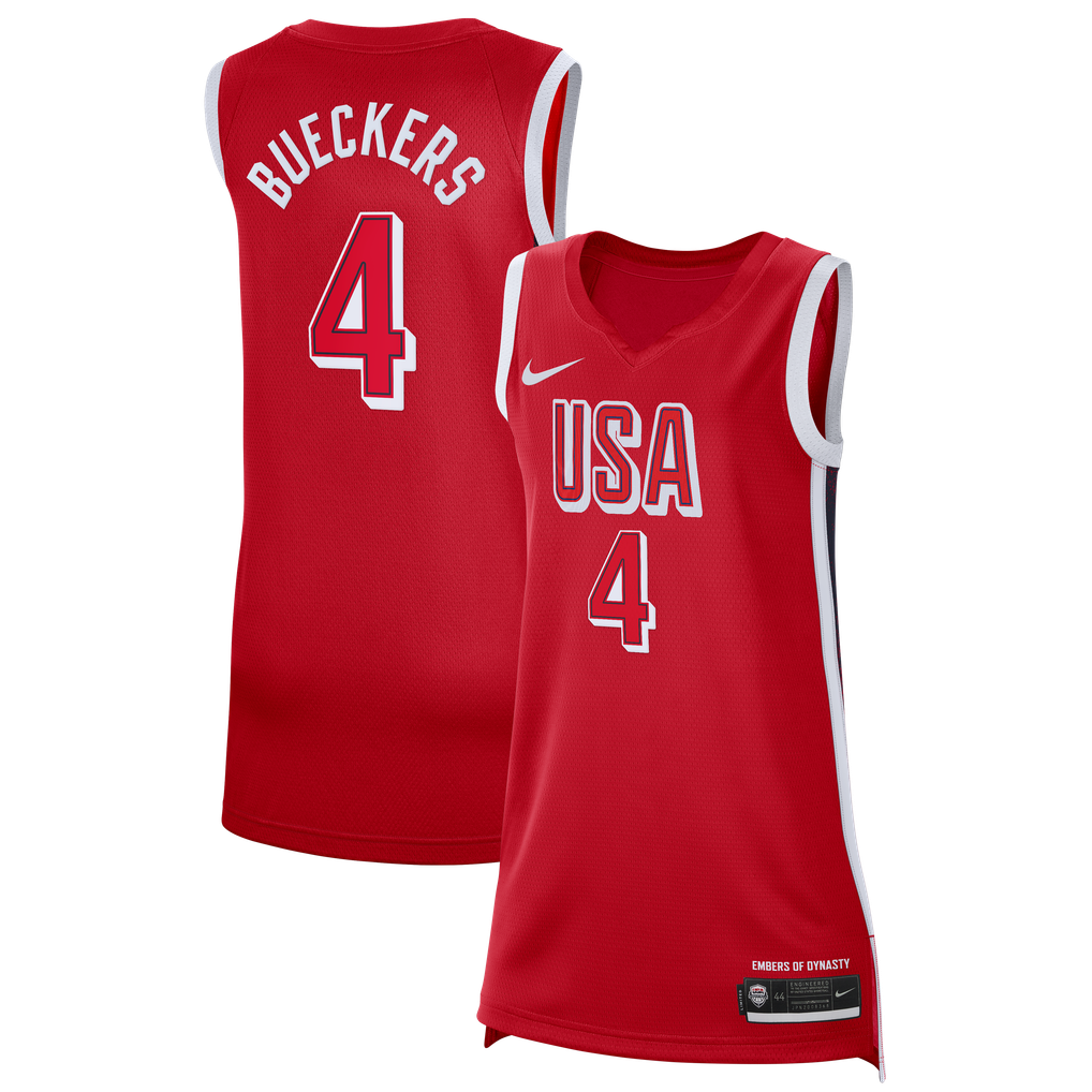 Learning Chart Size Unisex USA Basketball Paige Bueckers Nike Red 2026 FIBA Women's World ...