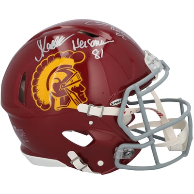 Carson Palmer & Marcus Allen USC Trojans Autographed Fanatics Authentic Riddell Speed Authentic Helmet with Multiple Inscriptions