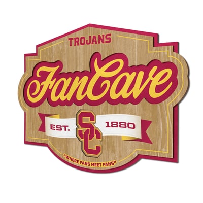 USC Trojans Fanpoint 12.5" x 17" Fan Cave Sign