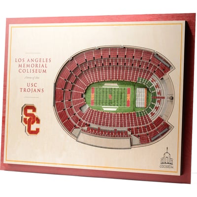 USC Trojans Fanpoint 17'' x 13'' 5-Layer StadiumView 3D Wall Art