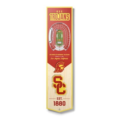 USC Trojans Fanpoint 8'' x 32'' 3D StadiumView Banner