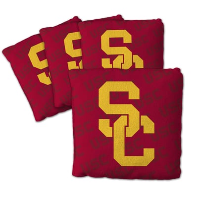 USC Trojans Fanpoint Four-Piece Cornhole Bag Set