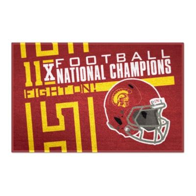 USC Trojans Logo Brands Football National Champions 19" x 30" Dynasty Starter Mat