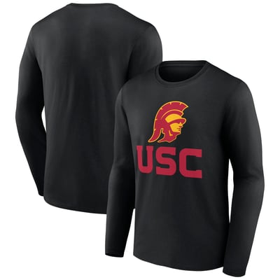 USC Trojans Lockup Team Long Sleeve T-Shirt - Black