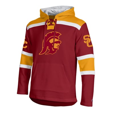  USC Trojans Champion Lacer Fleece Hoodie - Cardinal