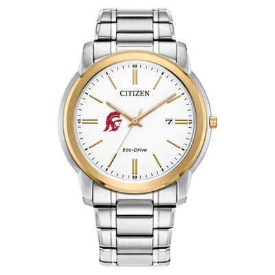 USC Trojans Citizen Watch Eco-Drive Two-Tone Steel Watch