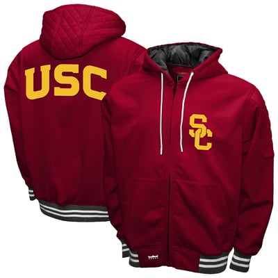 USC Trojans Franchise Club Grind Full-Zip Hoodie Jacket - Cardinal