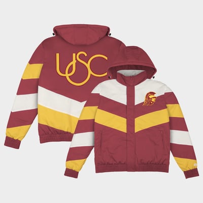  USC Trojans Homefield Retro Full-Zip Jacket - Cardinal