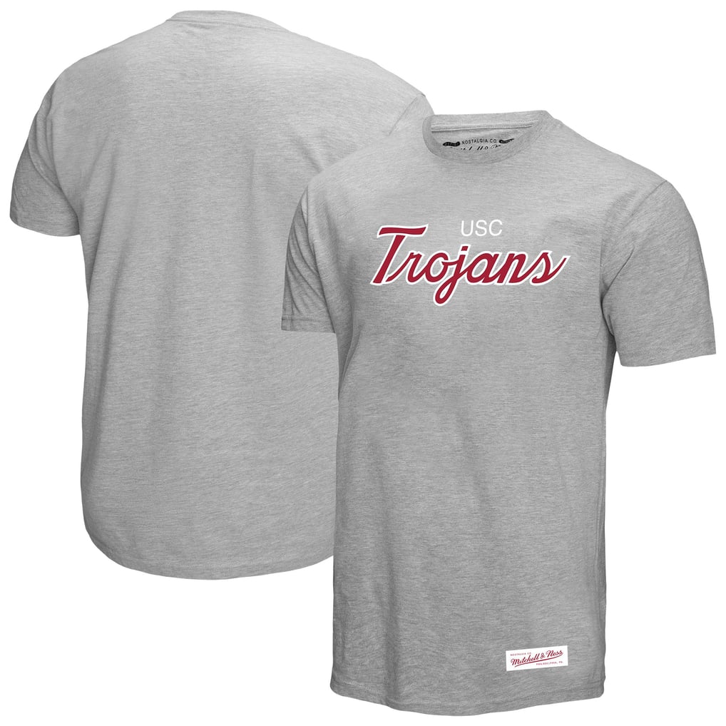  USC Trojans Mitchell & Ness Elite Script T-Shirt - Gray