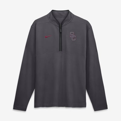  USC Trojans Nike Color Pop Victory Dri-FIT Half-Zip Pullover - Anthracite