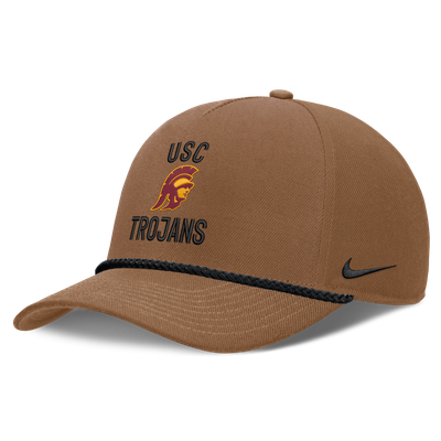 USC Trojans Nike 2026 Military Appreciation Rope Rise Adjustable Hat - Brown