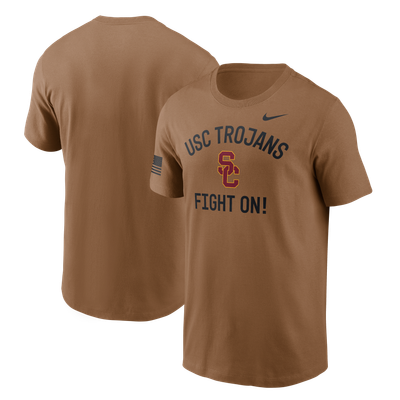 USC Trojans Nike 2026 Military Appreciation Sideline Dri-FIT T-Shirt - Brown