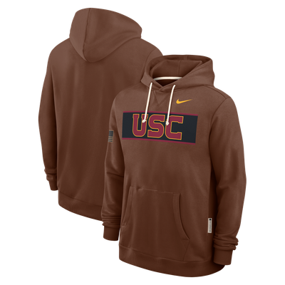 USC Trojans Nike 2026 Military Appreciation Sideline Standard Issue Dri-FIT Hoodie - Brown