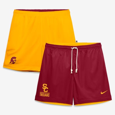  USC Trojans Nike Courtside Reversible Dri-FIT Shorts - Cardinal/Gold