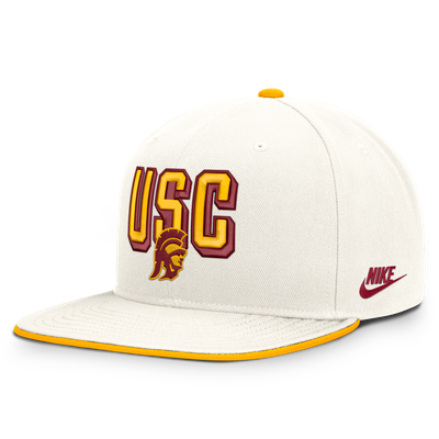  USC Trojans Nike Legacy Letter & Mascot Pro Snapback Hat - White