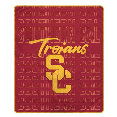 USC Trojans Pegasus Echo Script Fade 50" x 60" Ultra Soft Throw Blanket