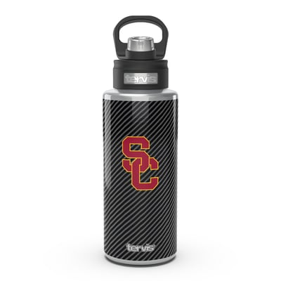 USC Trojans Tervis 32oz. Carbon Fiber Wide Mouth Water Bottle