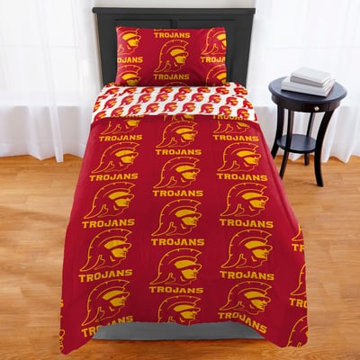 USC Trojans The Northwest Company 4-Piece Twin Bed in a Bag Set