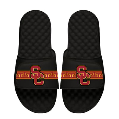 USC Trojans ISlide Unisex Stripe Slide Sandals - Black