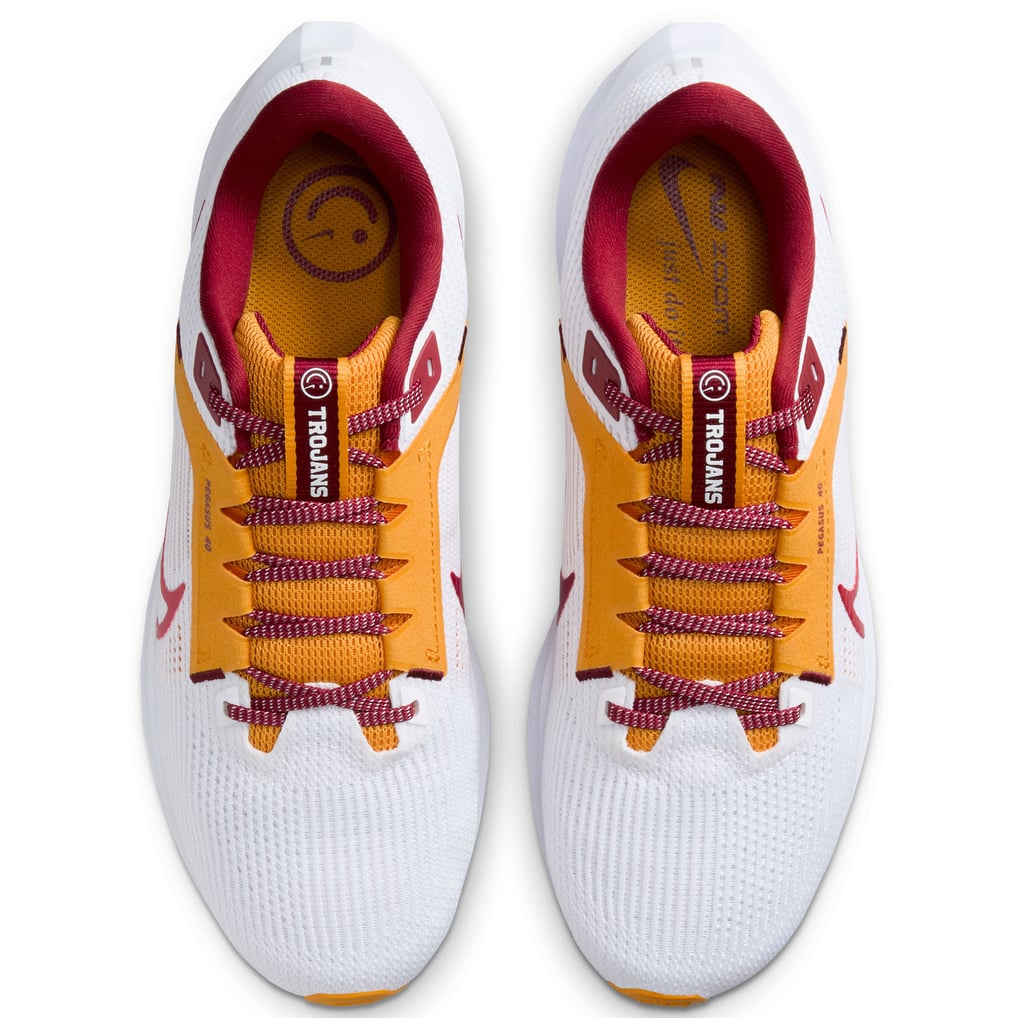 Nike Air Pegasus Trojans white Red Running Sneakers M- 9.5 Unisex Nike White USC Trojans Zoom Pegasus 40 Running Shoe main image 3