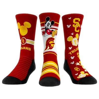  USC Trojans Rock Em Unisex Disney Three-Pack Crew Socks - 