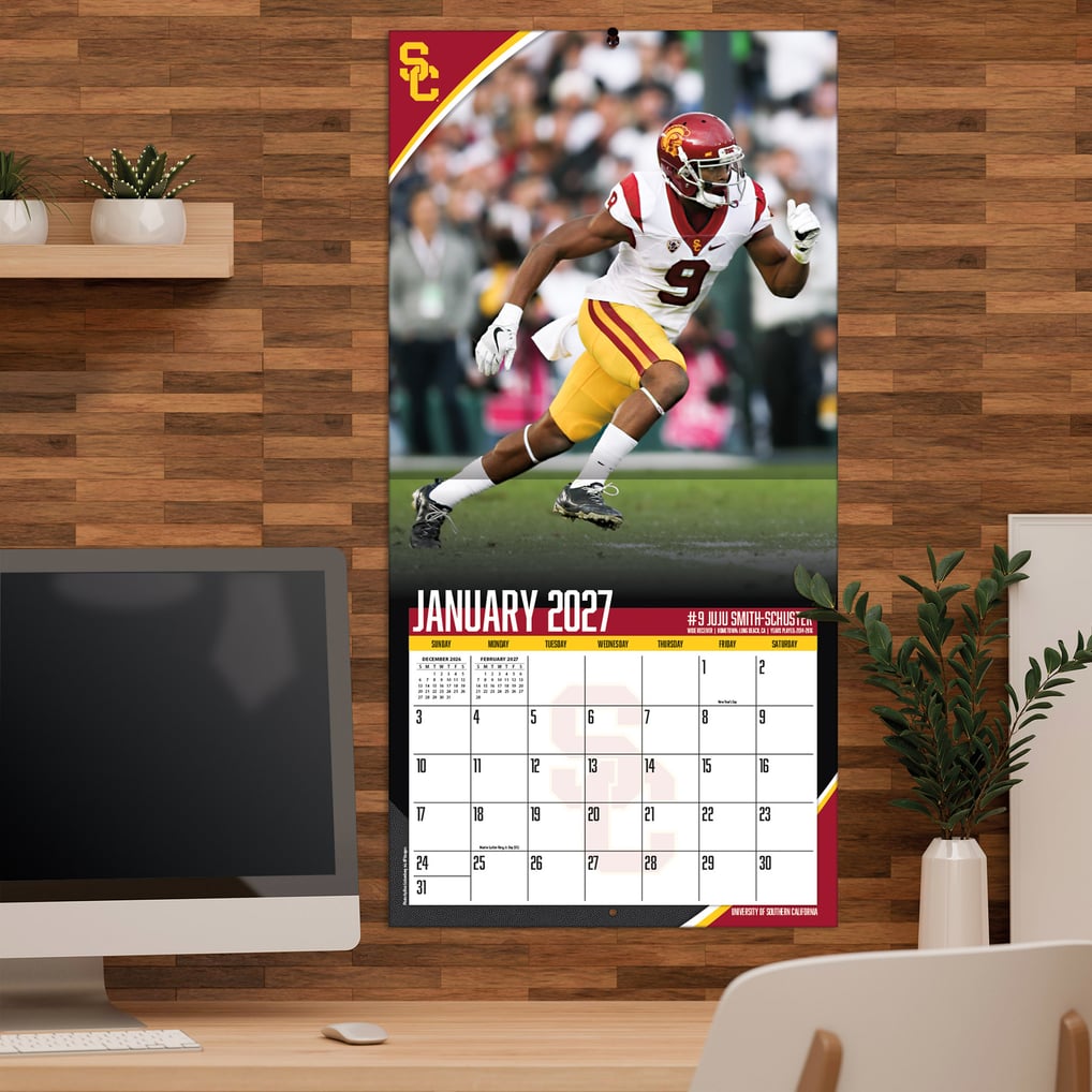 USC Trojans 2027 12” x 12” Team Wall Calendar