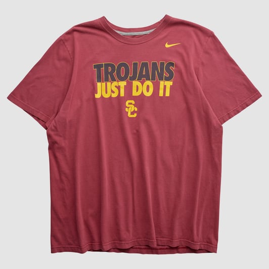 USC Trojans Nike 2010s T-shirt - Maroon - XL by Fanatics Real Vintage