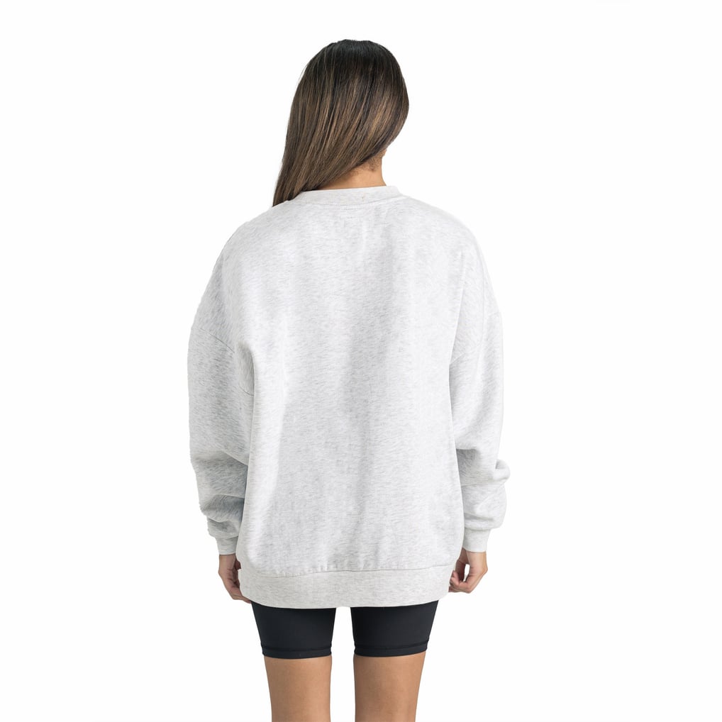 USC Trojans Gameday Couture Women's Premium Fleece Drop Shoulder Oversized Pullover Sweatshirt - Gray