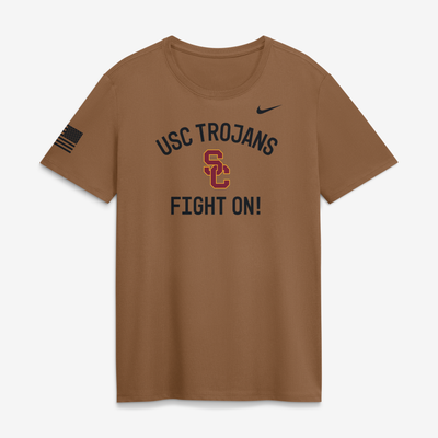 USC Trojans Nike Women's 2026 Military Appreciation Dri-FIT T-Shirt - Brown