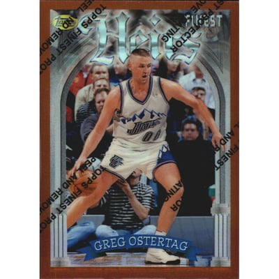 1996-97 Finest Refractors #173 Greg Ostertag B