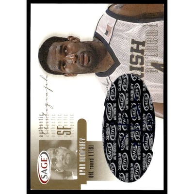 2002 SAGE Autographs Gold #A15 Ryan Humphrey/150