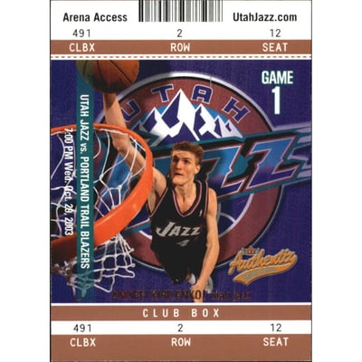 2003-04 Fleer Authentix Club Box #4 Andrei Kirilenko