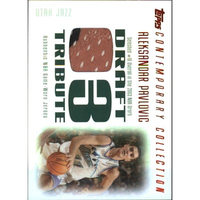 2003-04 Topps Contemporary Collection Draft 03 Tribute Red #AP Aleksandar Pavlovic