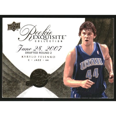 2007-08 Exquisite Collection Rookie Parallel #107 Kyrylo Fesenko/44