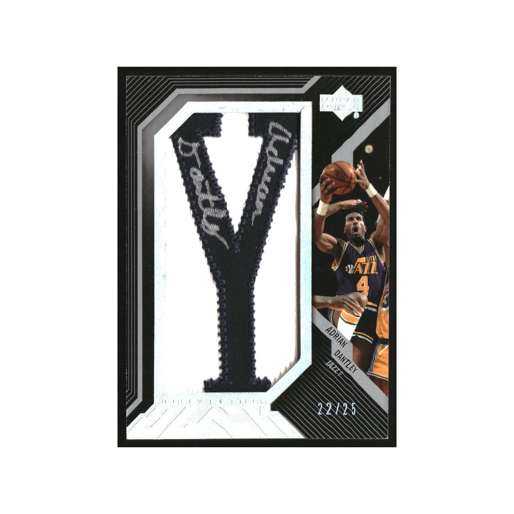 2007-08 UD Black Patches Autographs #AD Adrian Dantley Auto /25