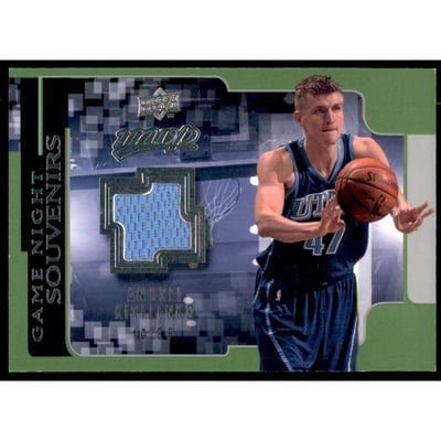 2008-09 Upper Deck MVP Game Night Souvenirs #GNAK Andrei Kirilenko