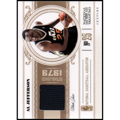 2010-11 Playoff National Treasures Century Materials #95 Al Jefferson/99