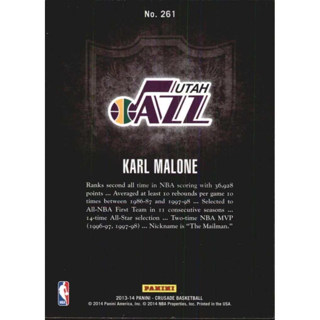 2013-14 Panini Crusade Insert Blue #261 Karl Malone