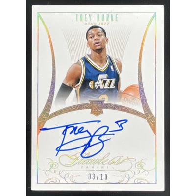 2013-14 Panini Flawless Rookie Autographs Gold #RA-TB Trey Burke RC Auto /10